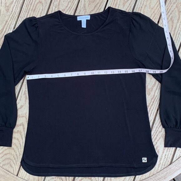 Calvin Klein M9HH7844 Crew Neck Chiffon Sleeve Blouse Sz S - Picture 12 of 16